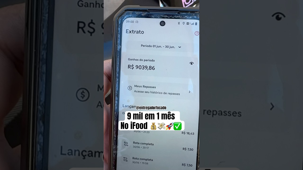 Quanto um entregador do iFood ganha em 1 m&ecirc;s ? #ifood #entregadores