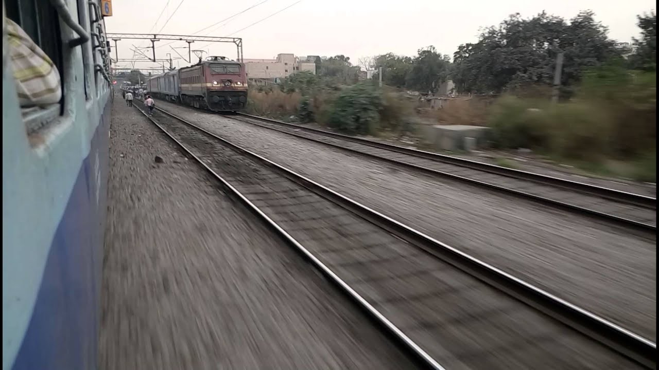 Telangana express and Patna Rajdhane parallel run