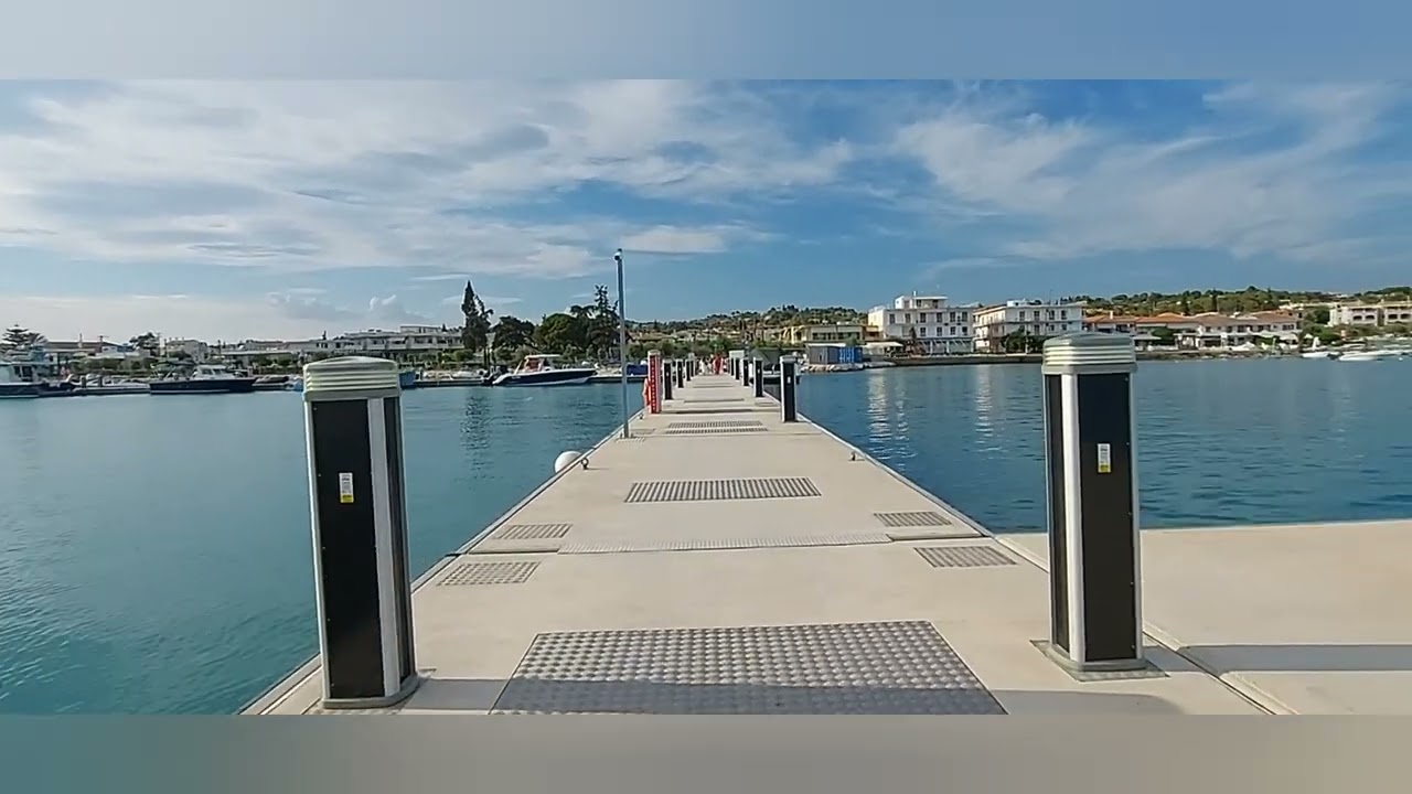 walking around in Marina Porto Heli and other side of the port...
