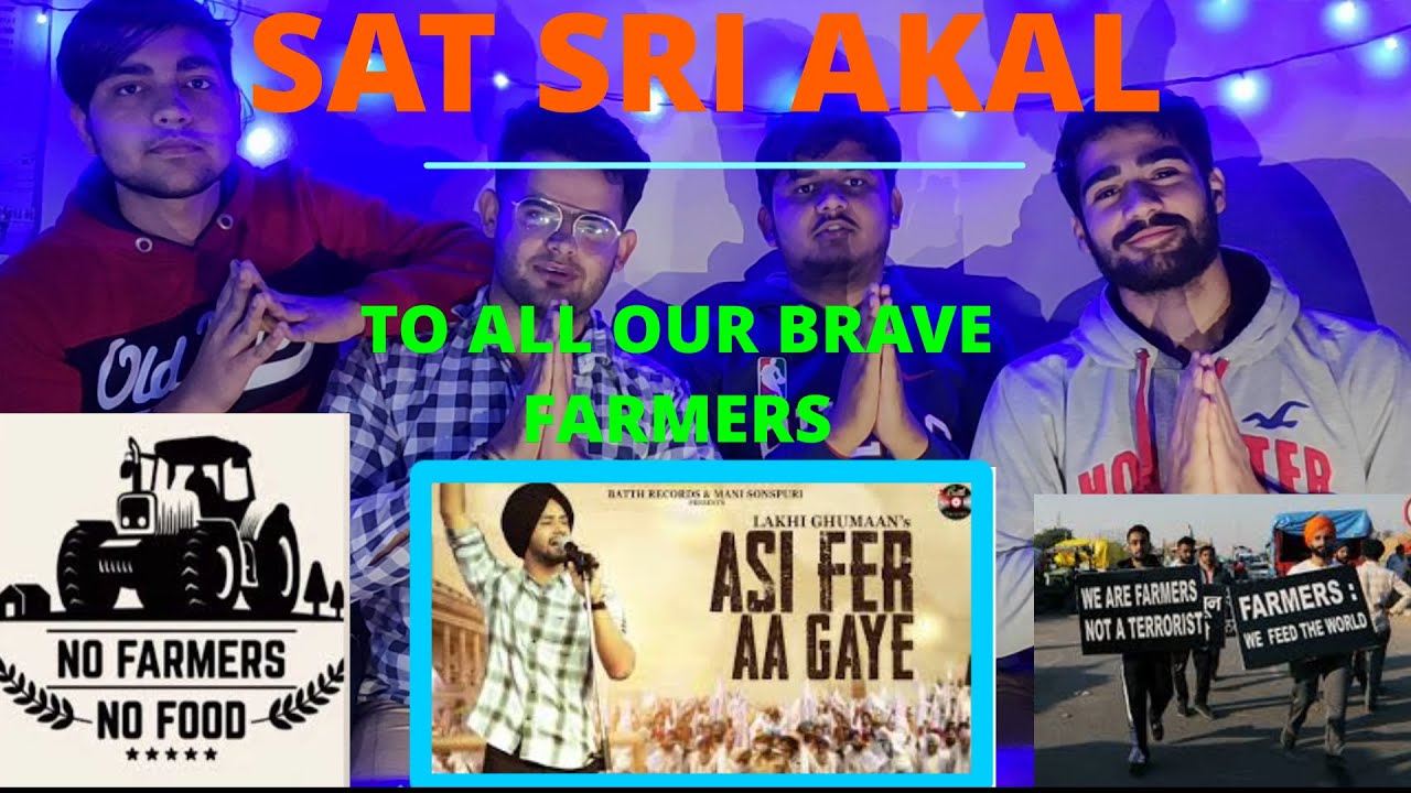 SUPPORT FARMERS | ASI FER AA GAYE | VIDEO REACTION #support #trending #farmers #punjab