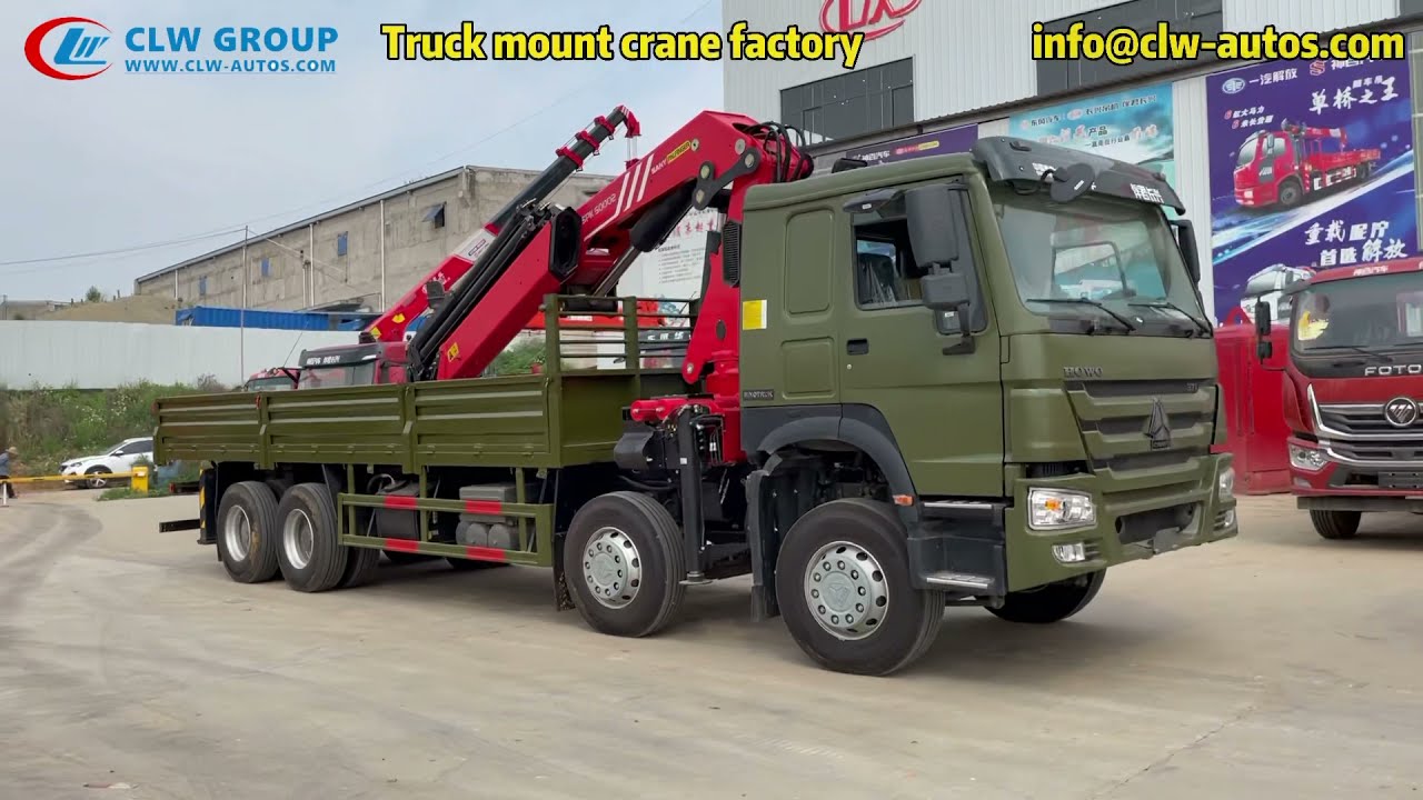 Автокран Palfinger SPK50002-E 25-тонный грузовик Sinotruk Howo с краном-манипулятором