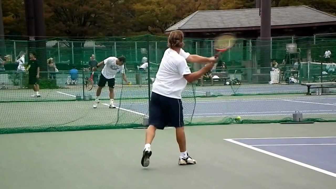 David Nalbandian Forehand & Backhand From The Side(Slow Motion)