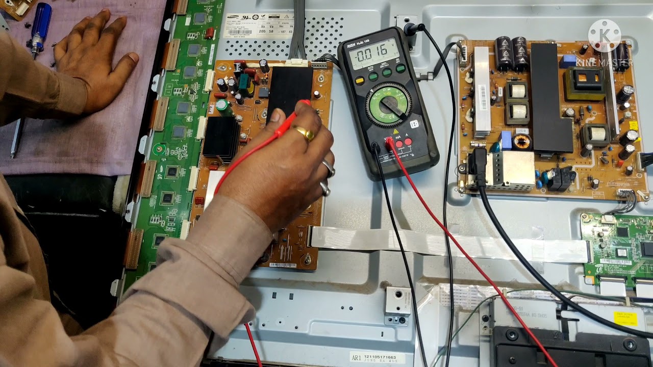 SAMSUNG PS51D550 - VOLTAGE DETAILS FLOWCHART, COMMAN FAULTS, PLASMA TV REPAIR.