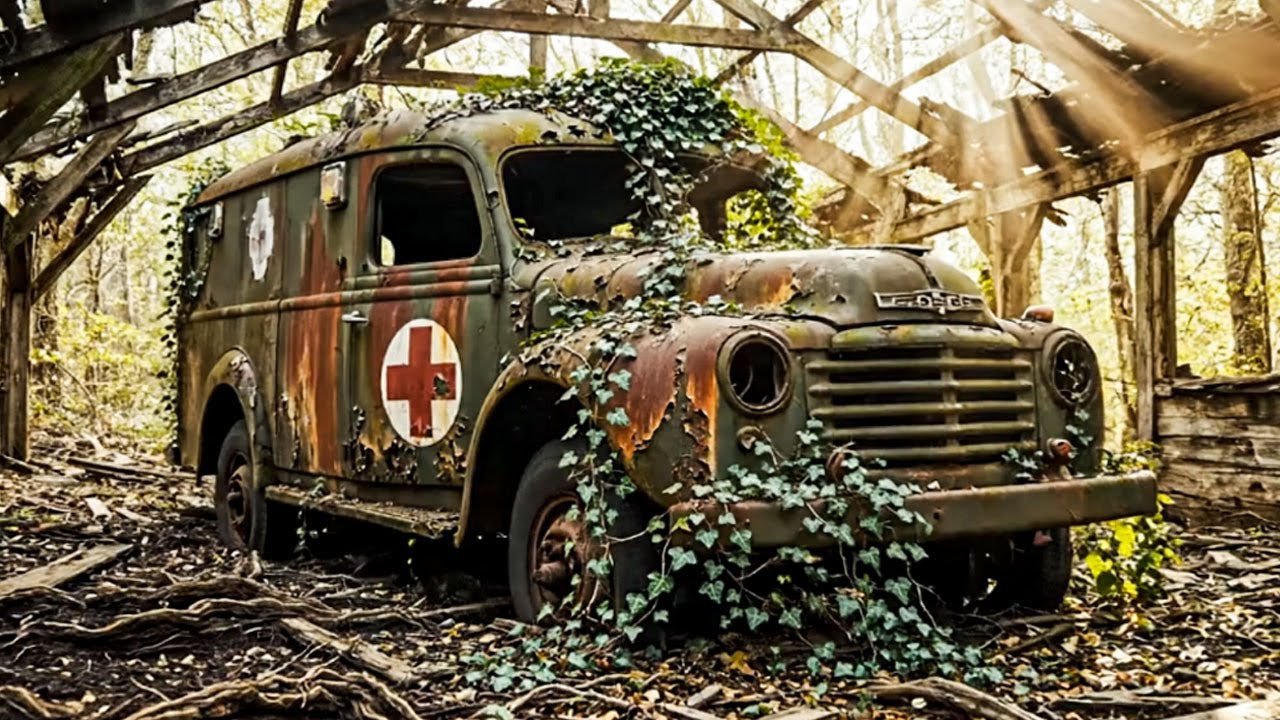 Found a Lost WWII Ambulance Hidden for 80 Years… You Won’t Believe Its Condition!