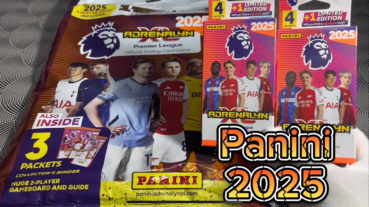 Panini Adrenaly XL 2025 Premier League Mega Starter és dupla bliszter bontás
