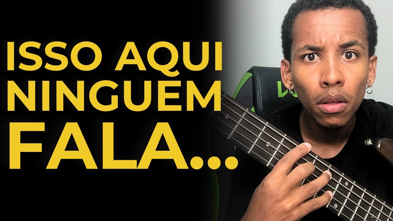 SEM SABER ISSO  é quase IMPOSSÍVEL EVOLUIR no CONTRABAIXO...