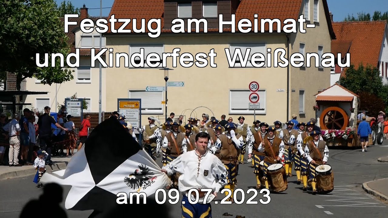Festzug am Heimat- und Kinderfest Weißenau am 09.07.2023