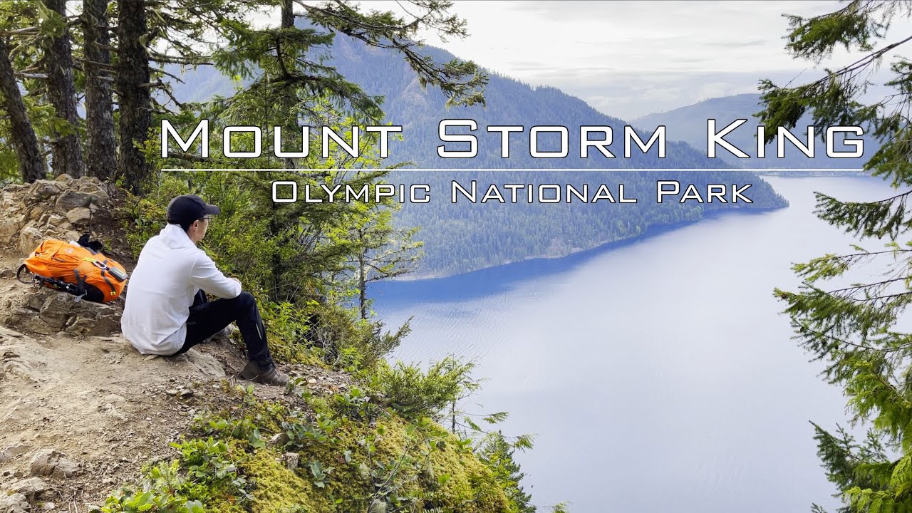 Solo Day Hike Mount Storm King at Lake Crescent - Olympic National Park - 4K