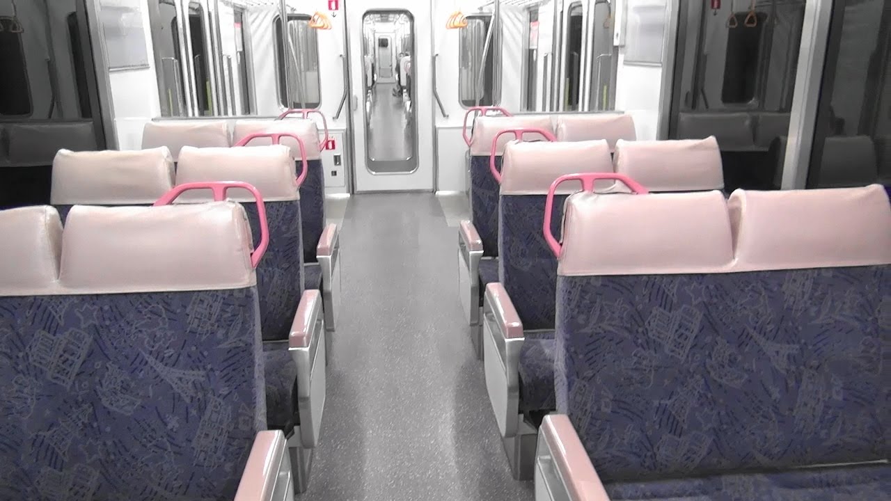 名古屋地下鉄上飯田線7000形 早朝の上飯田駅始発平安通行きの車内 上飯田⇒平安通