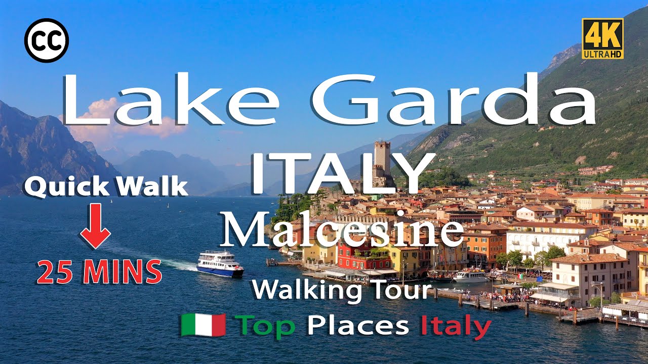 Quick Walk: Мальчезине, озеро Гарда, Италия – История и Закат (Субтитры) #TopPlacesItaly