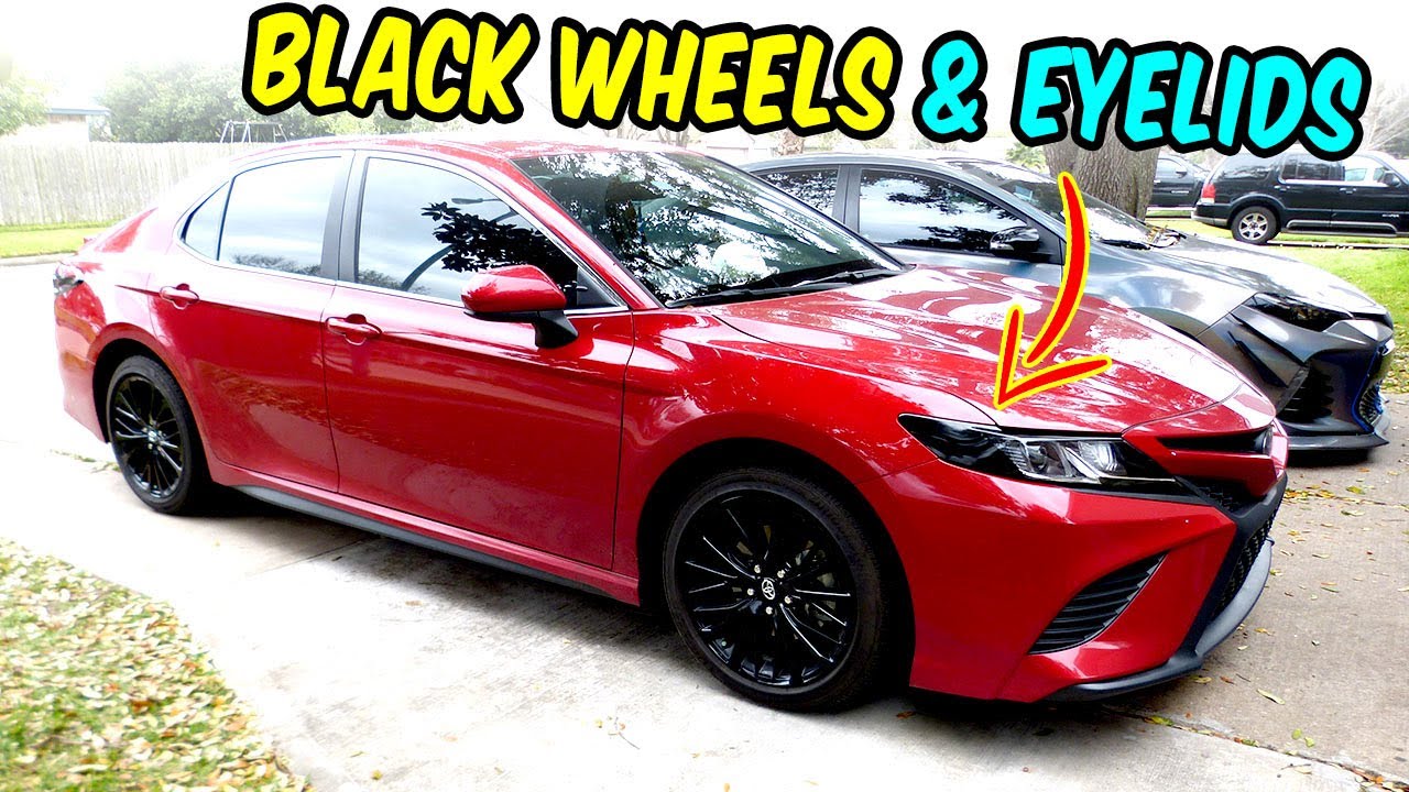 2020 CAMRY Mods Eyelids Taillights tint & Wheel Decals