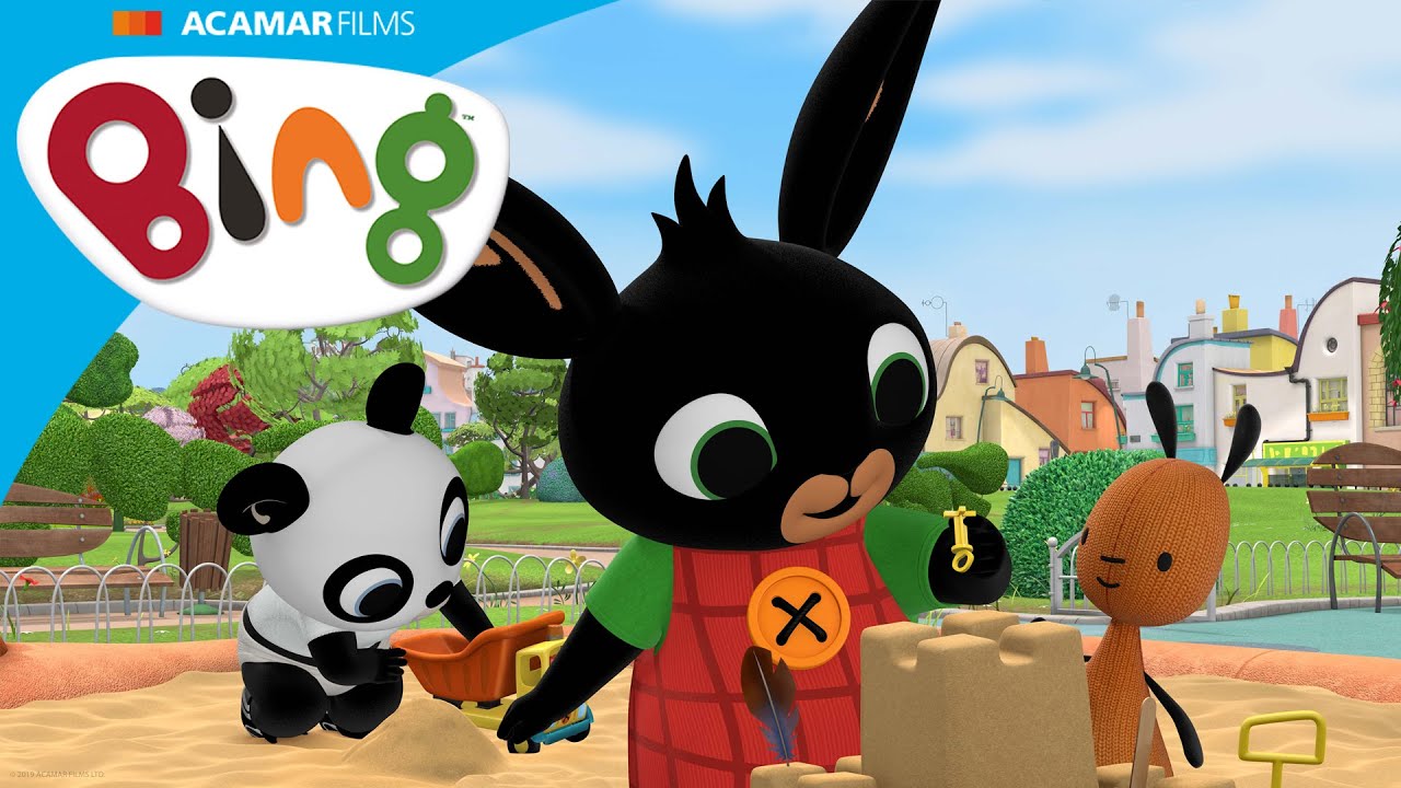 Bing ja Flop rakentavat hiekkalinnaa! | Bing Suomeksi