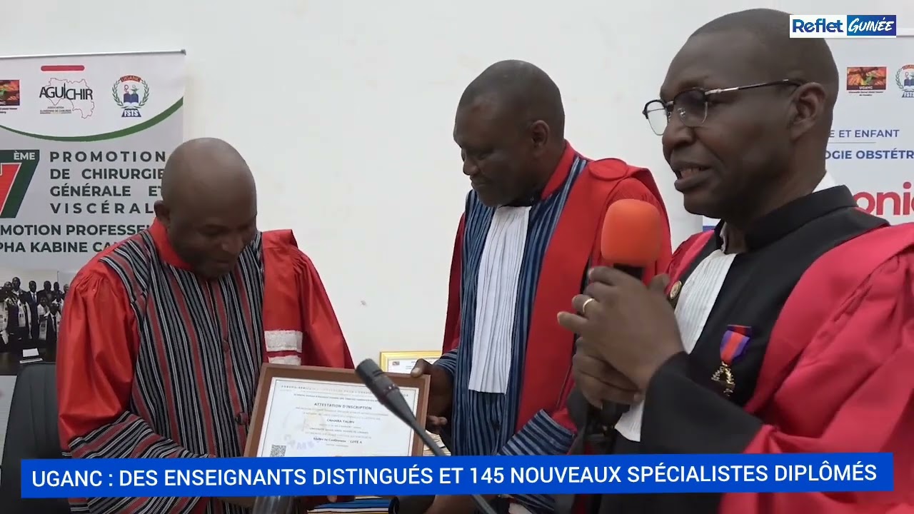 UGANC : Des enseignants distingués 145 nouveaux spécialistes diplômés 