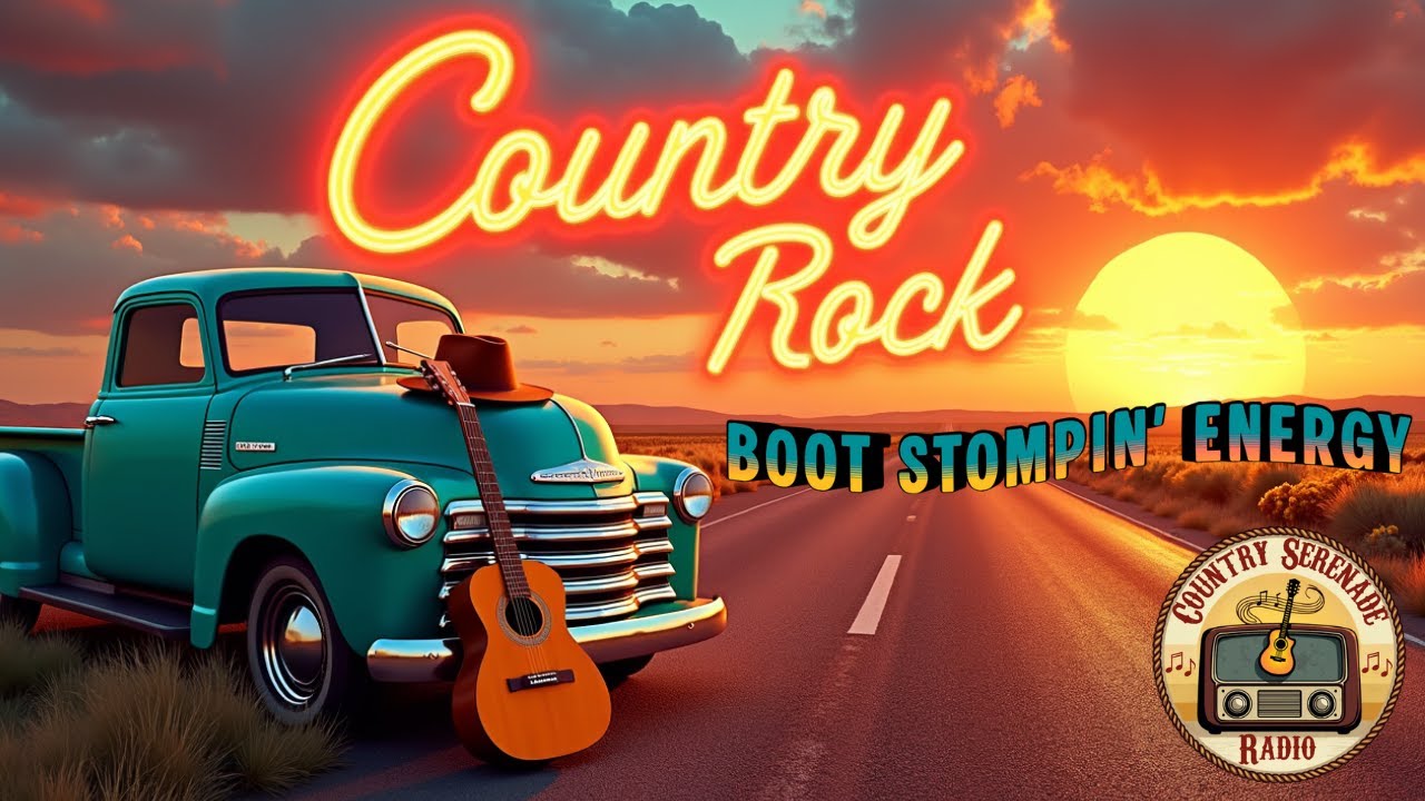 Best Country Rock Playlist • 1 Hour of Country Rock Classics | Country Serenade Radio #countryrock