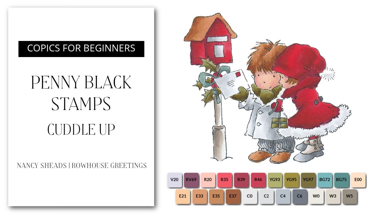 COPICS FOR BEGINNERS: How to color Cuddle Up by Penny Black with Copic markers