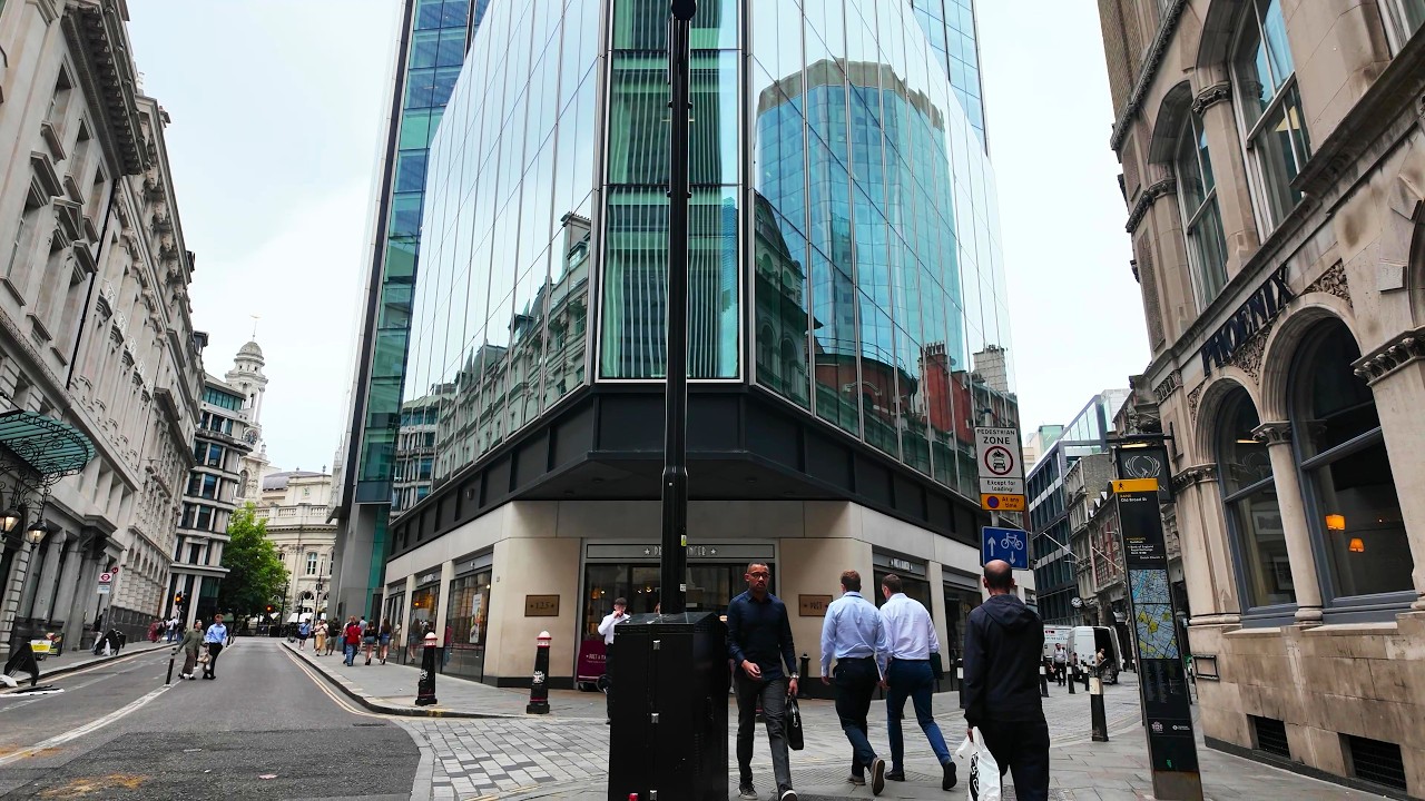 [4K] City of London Skyscrapers | Bank | Walking Tour