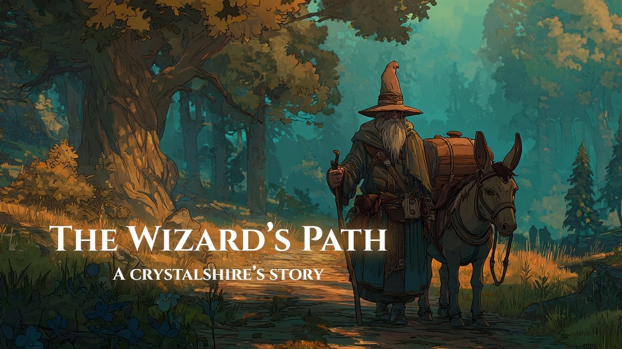 The Wizard’s Path through Crystalshire | Hopeful Forest Ambience & Fantasy Folk
