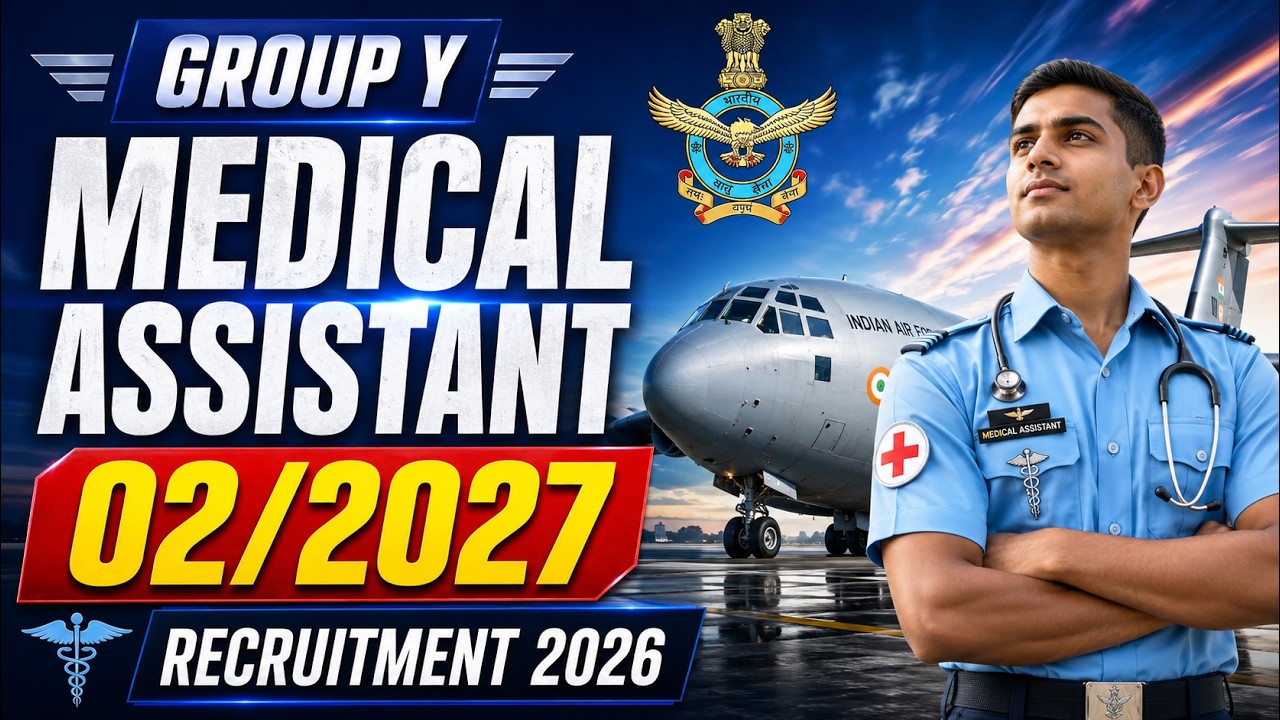 Indian Air Force Group Y Medical Assistant 2026 Notification Out! 😱 Airmen Intake 02/2027