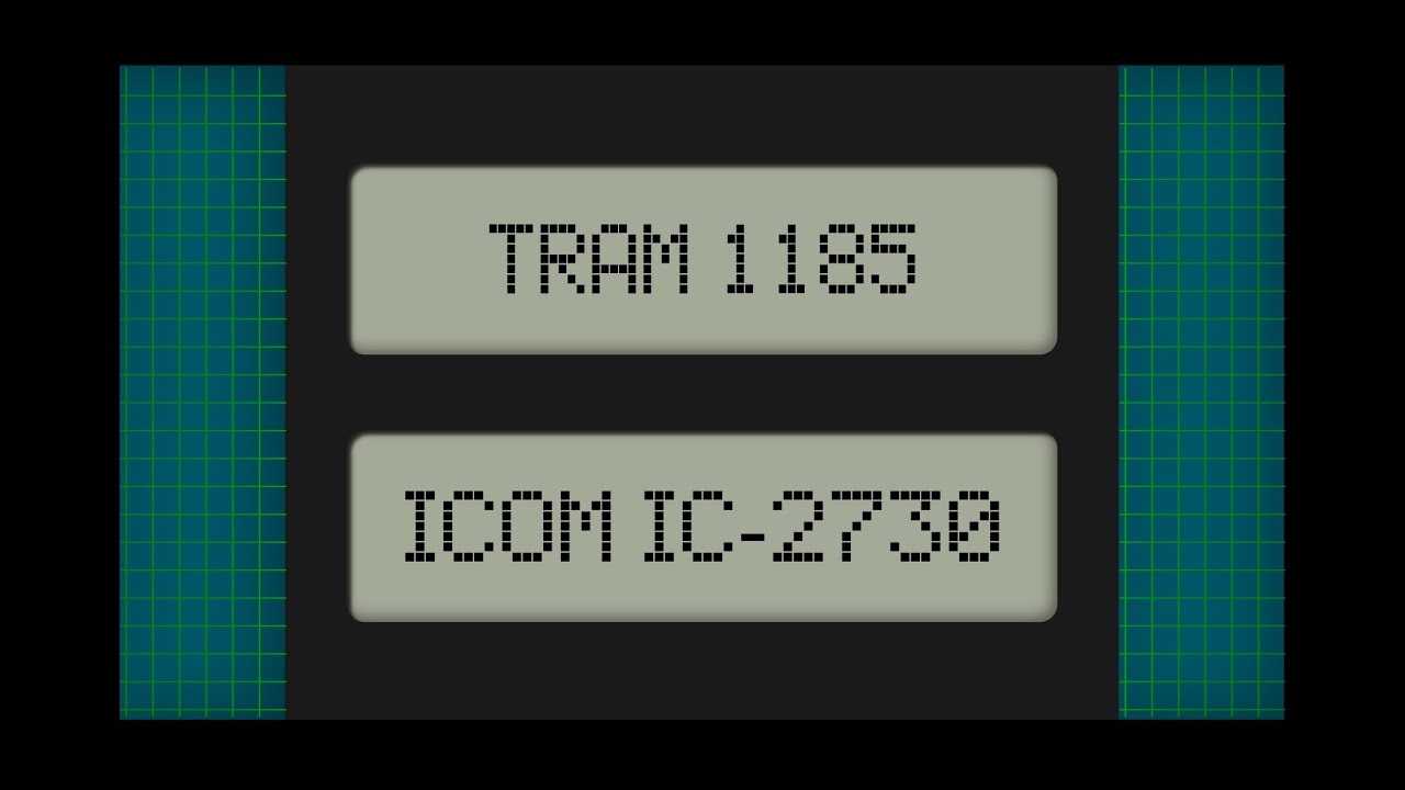Antena TRAM 1185 con radio ICOM IC-2730 (2M & 70cm)