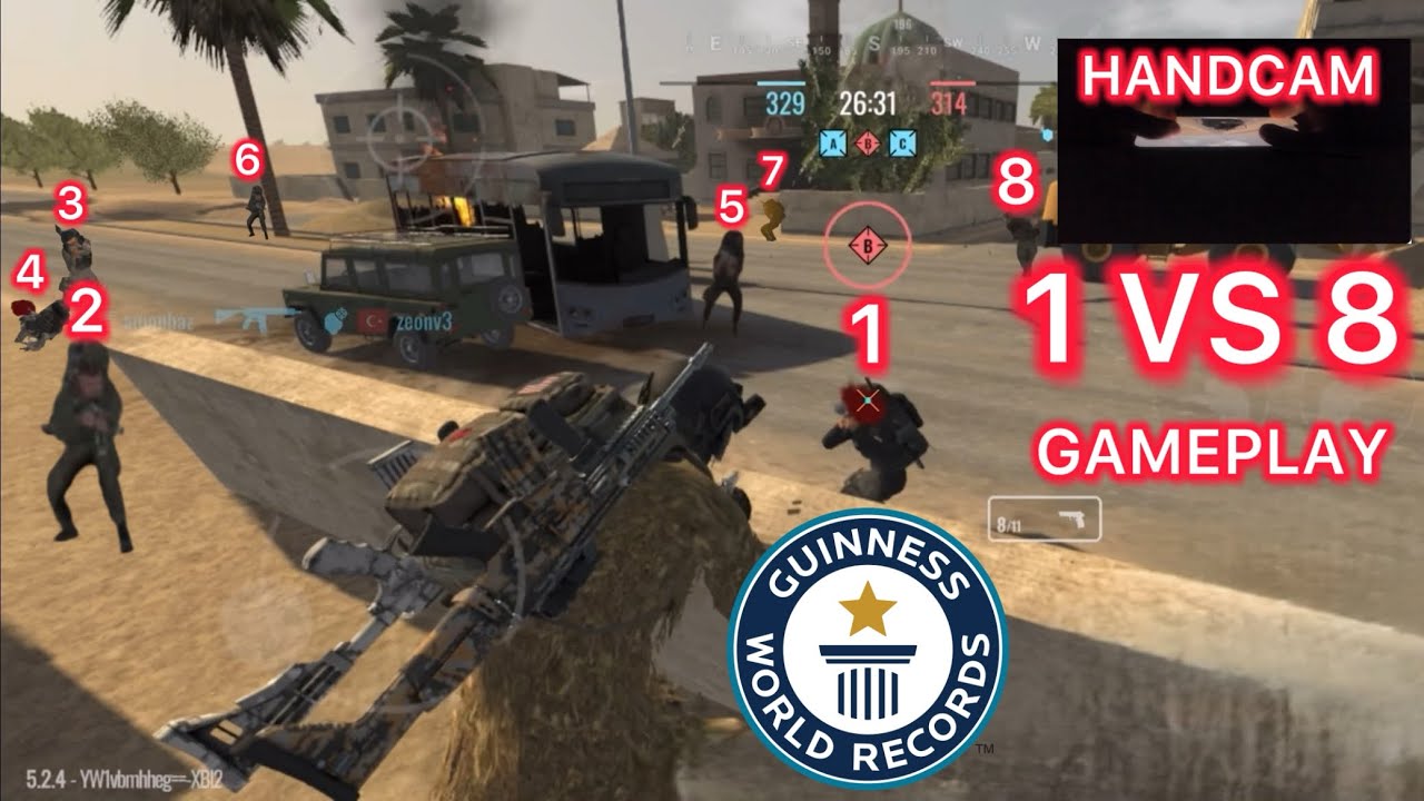 Harekat 2 : Online HANDCAM GAMEPLAY 1 VS 8 #harekat2 #harekat2online#vs 