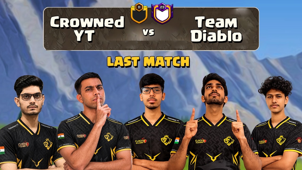 World Championship Last Match CROWNED YT vs TEAM DIABLO