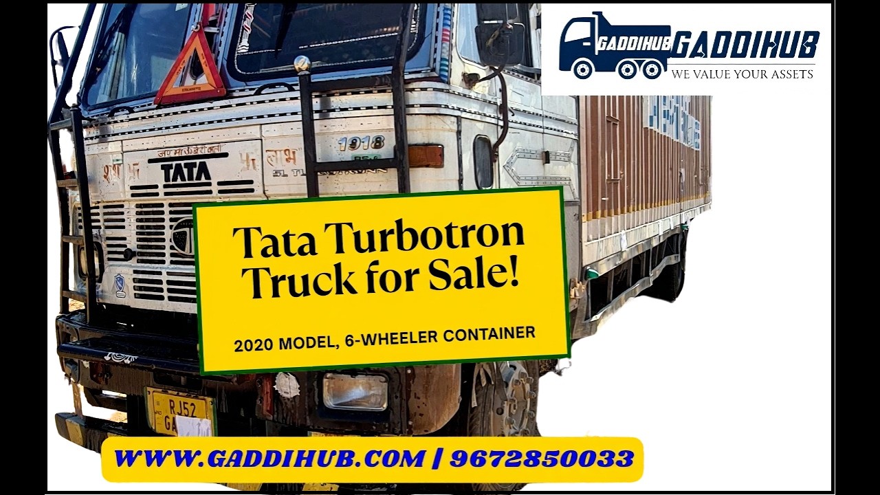 Tata 1918 5L Turbotronn Container Full Review | Used Truck at Best Price | Gaddihub #Tata #Container