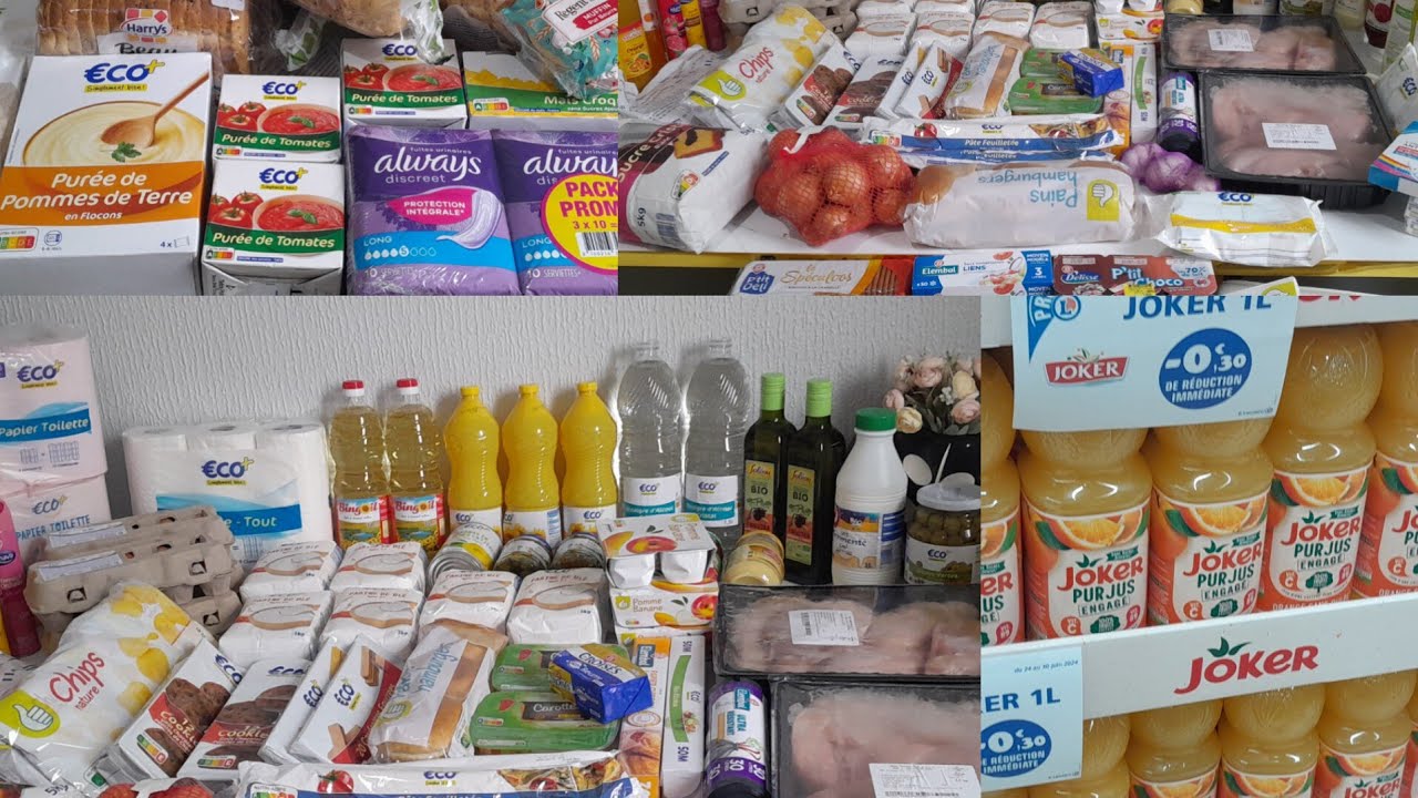 Grand retour de course Juillet 2024 à 180€ pour ne plus y retourner à Leclerc, Auchan et Boucherie