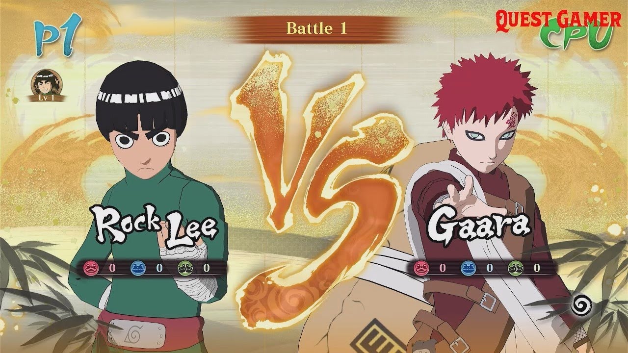 Rock Lee VS Gaara