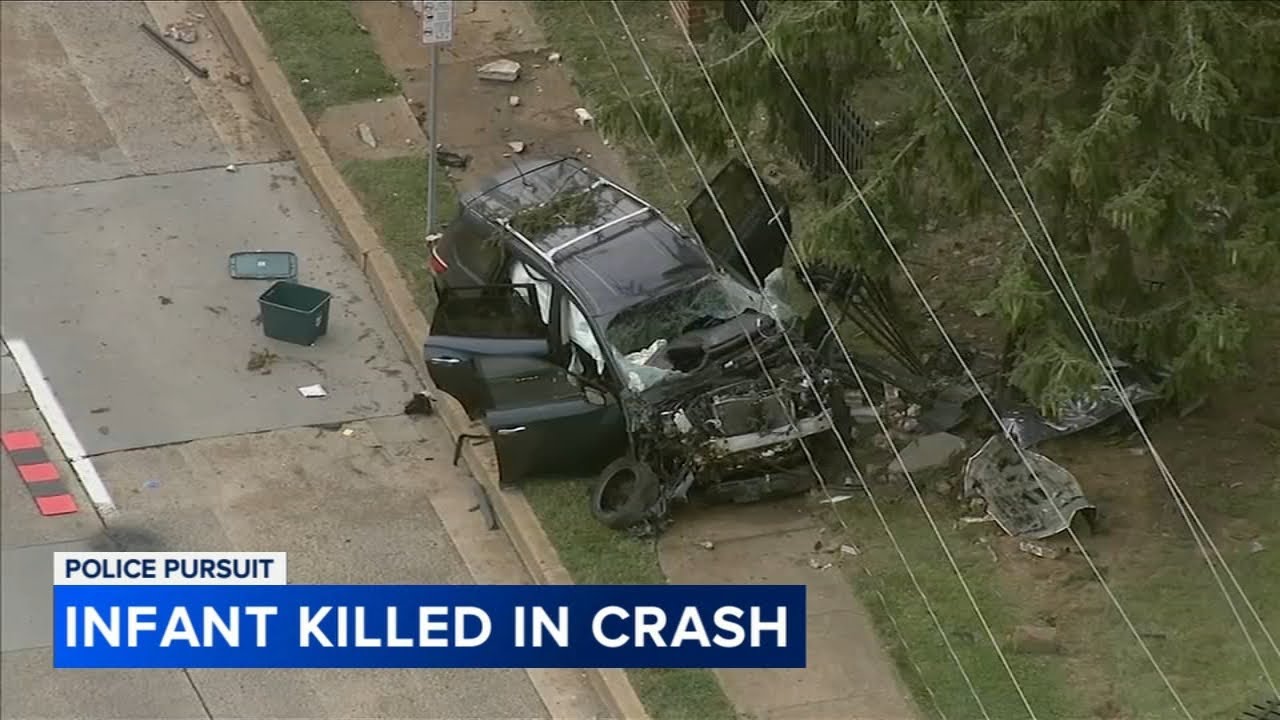 Baby killed in crash after police chase in Wilmington; driver in critical condition