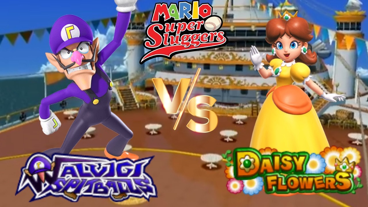 Super Mario Sluggers - Season 11 Game 10 Waluigi vs Daisy [Daisy Cruiser Day]