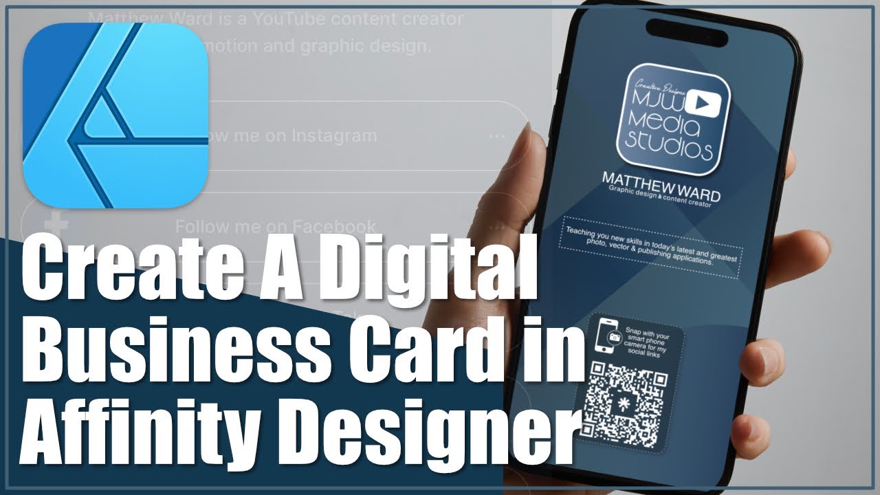Affinity Designer V2: Create A Digital / Virtual Business Card