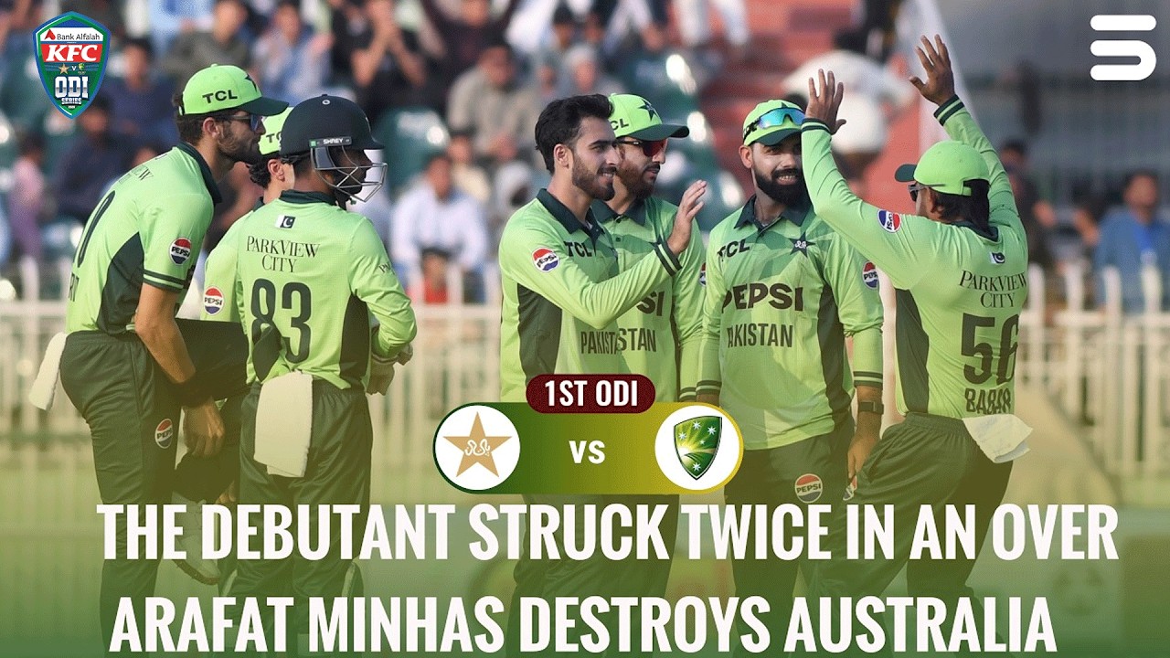 The Debutant Struck Twice In An Over, Arafat Minhas Destroys Australia | ODI Series 2026 | M9J1H