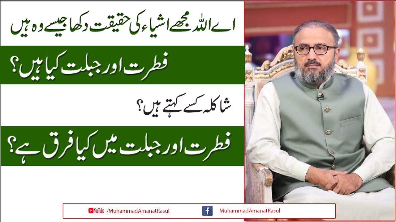 What is the difference between nature and instinct | Muhammad Amanat Rasul explains