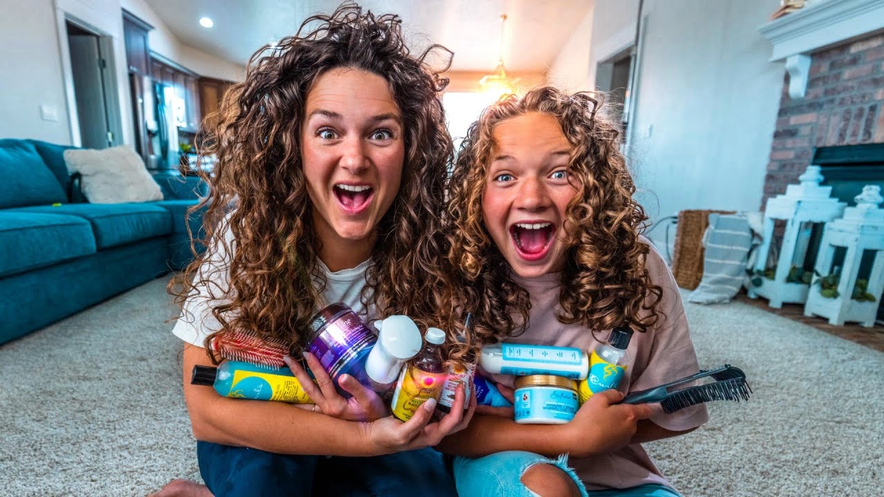Our New CURLY HAIR Routine | mommy & daughter