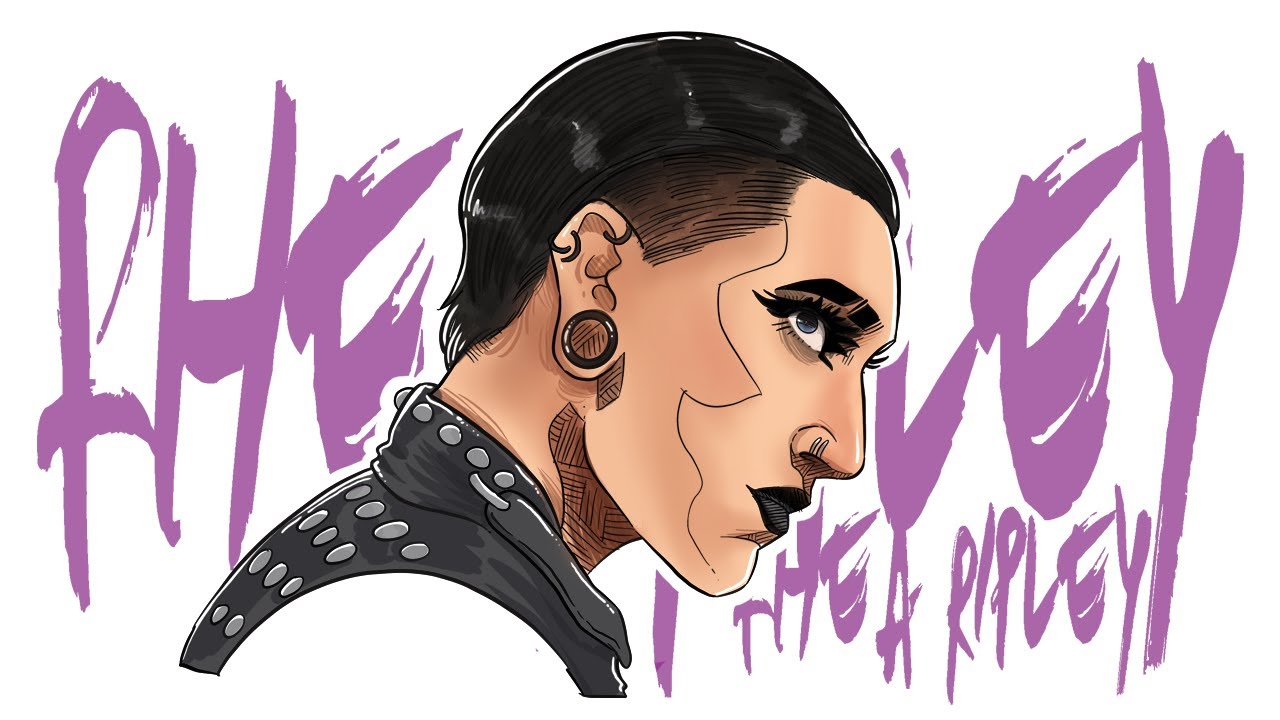 How to draw Rhea ripley WWE #wwe