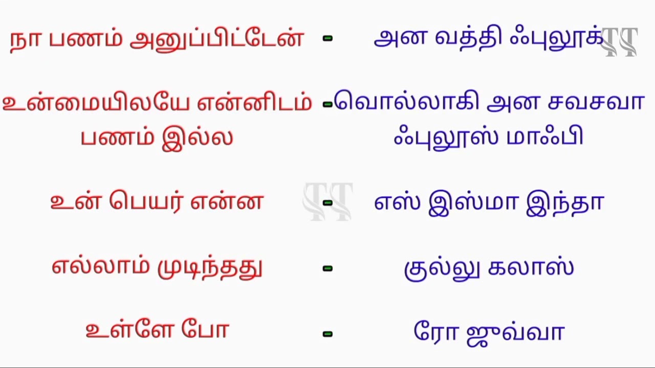 மிக எளிதாக அரபி பேச | Arabic to Tamil - Learn Arabic Simple Words / Spoken Arabic.