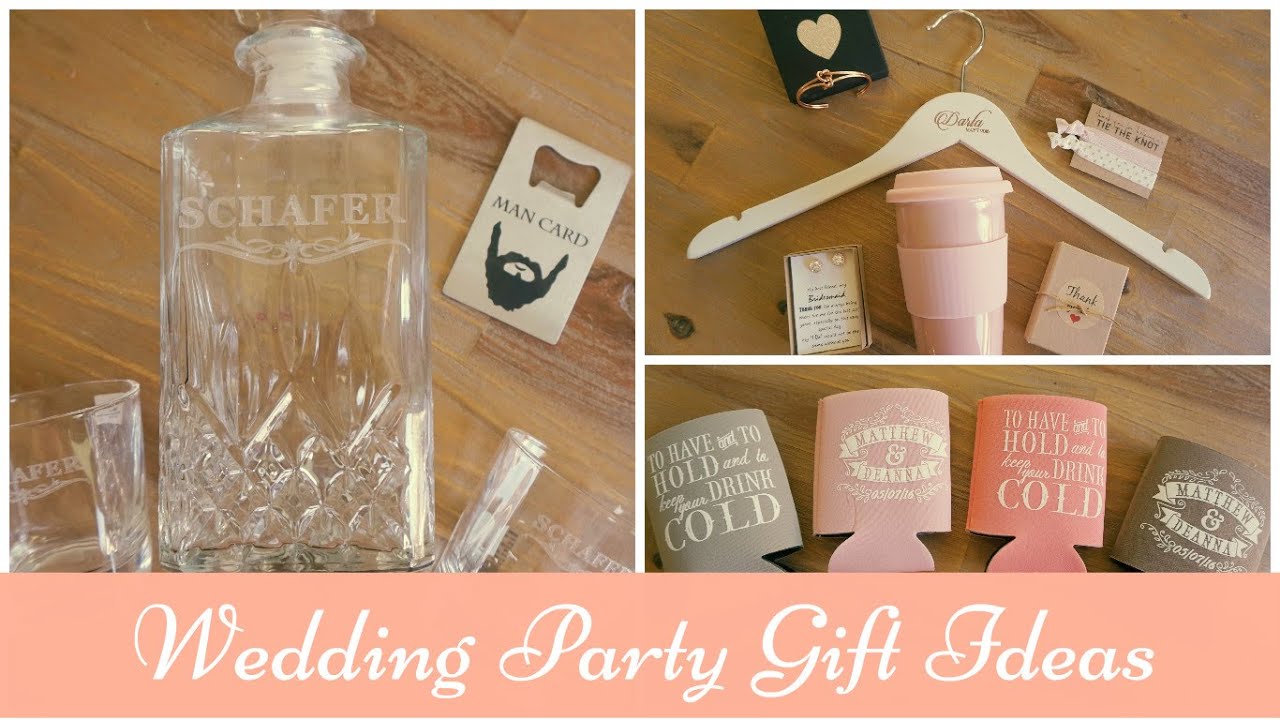 Bridal Party Gift Guide: Ideas for Groomsmen, Bridesmaids, Parents and Guests!