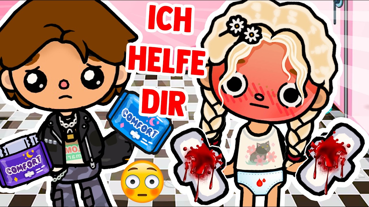 DER FilM🍿ICH BEKOMME MEINE ERSTE PERIODE 🩸UND DIE GEMEINEN ELTERN MEINES FREUNDES 💔 toca boca story