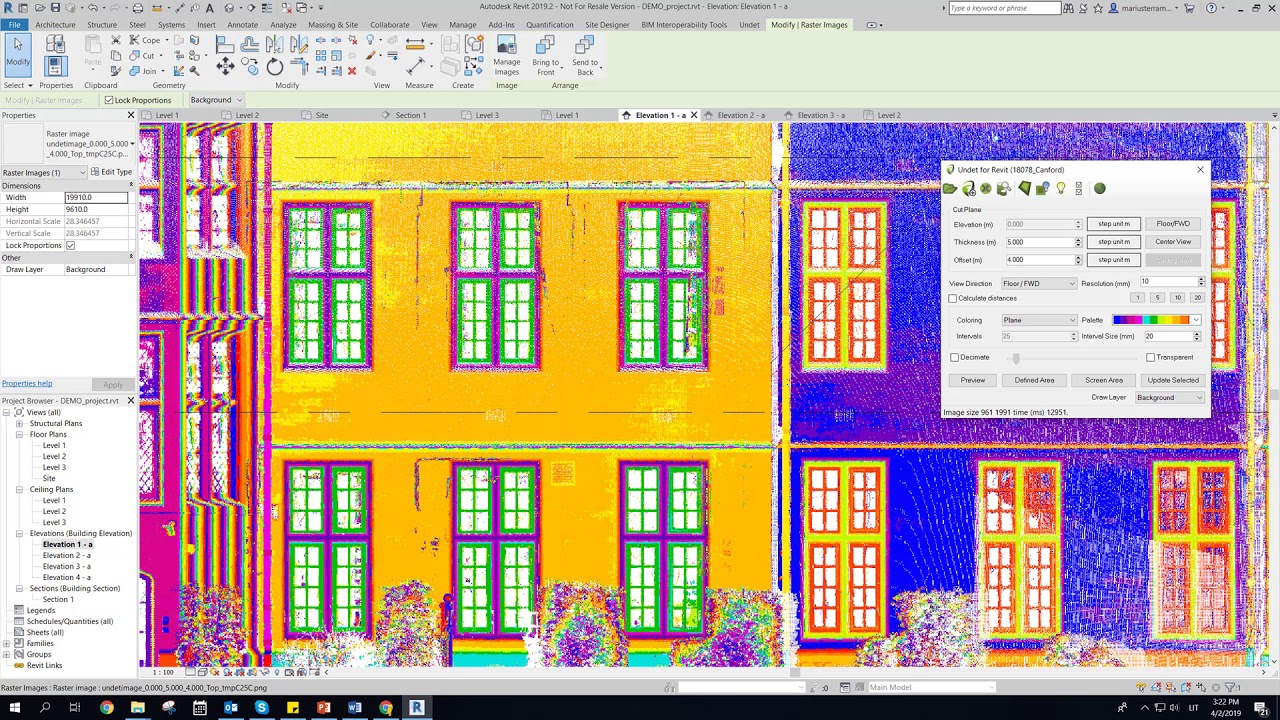 Undet for Revit - quick software overview (scan 2 bim workflow)