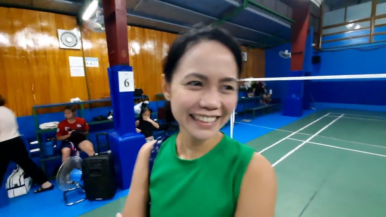 BCBA Coaches Badminton Exhibition Game with coach Bianca Carlos