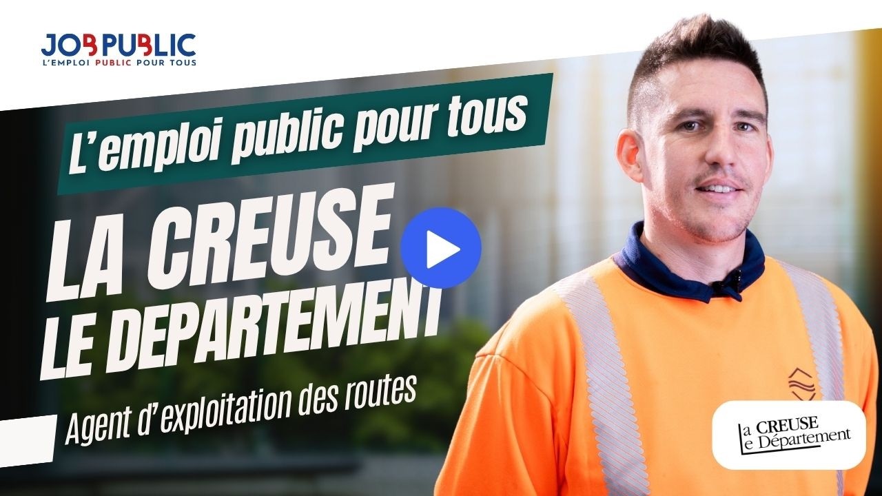 Emploi au Département de la Creuse : Alan Le Stunff, Agent d'exploitation des routes