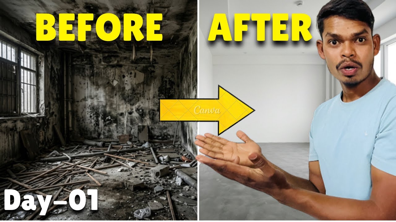 Day 1: Room Transformation 😳 | Mushroom Farming Setup Start”