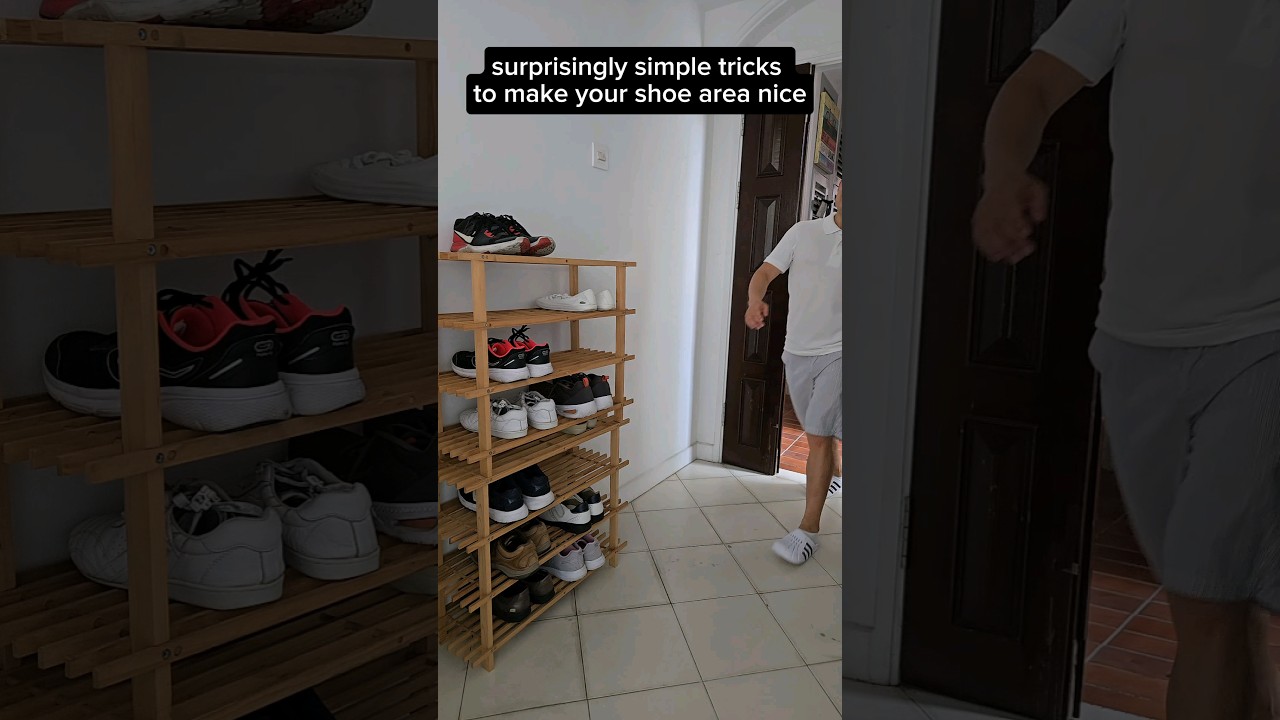 when storing shoes in the entryway, follow these tips for good feng shui and aesthetics!