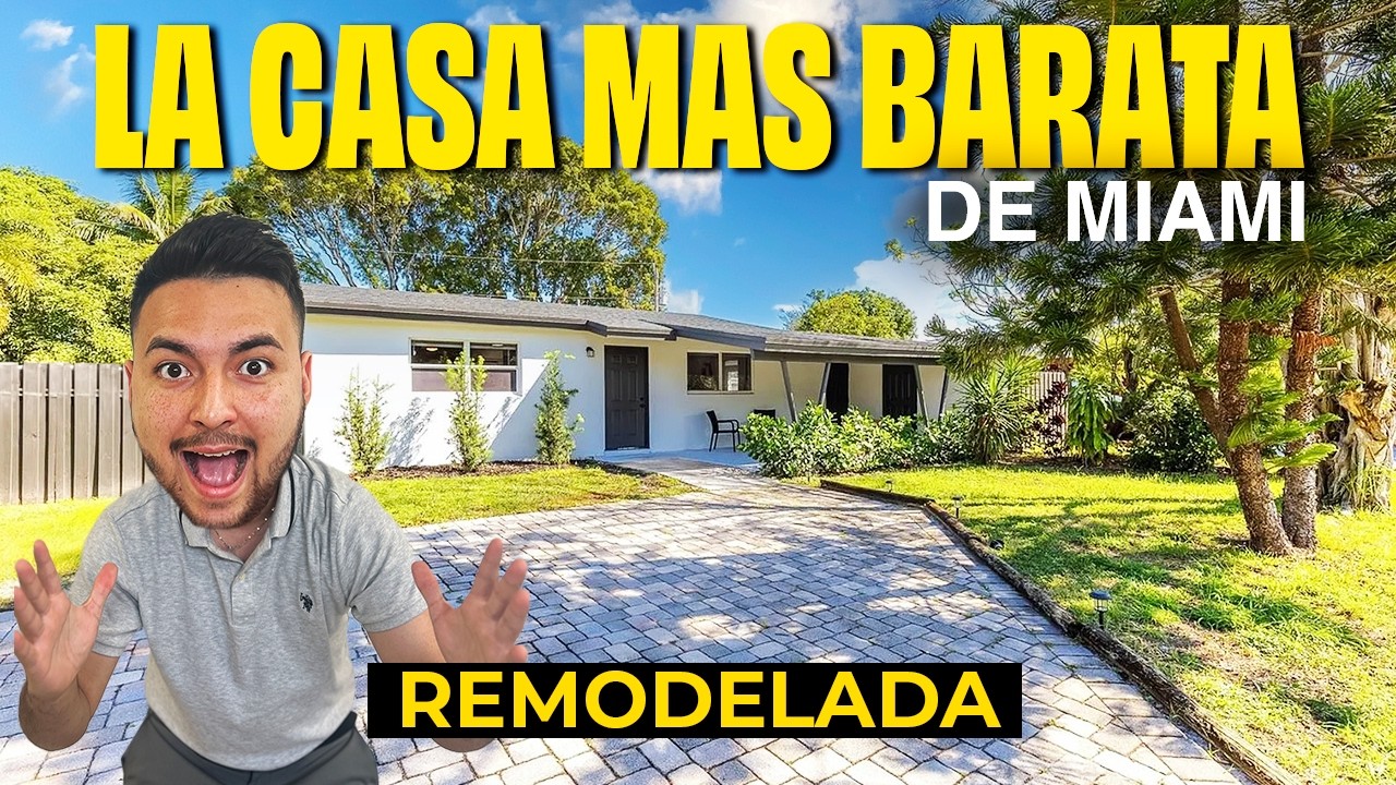 🔥 CASA REMODELADA EN MIAMI CON $49k de Reduccion de Precio | 3 HAB | PATIO AMPLIO
