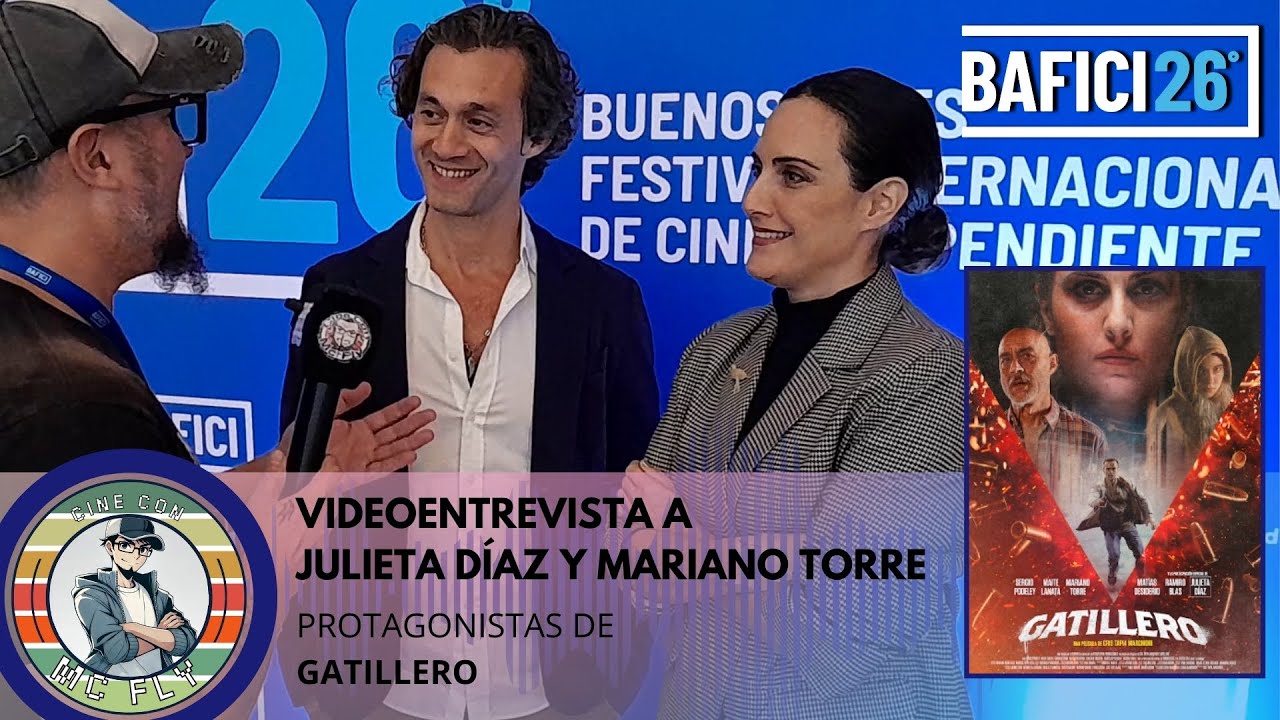 VideoEntrevista a #JulietaDíaz y #MarianoTorre - Protagonistas de #GATILLERO #BAFICI26