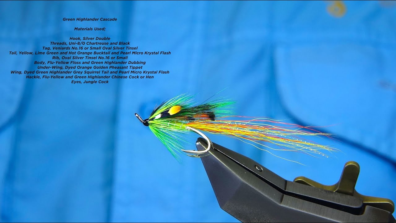 Tying the Green Highlander Cascade (Salmon Fly)  by Davie McPhail