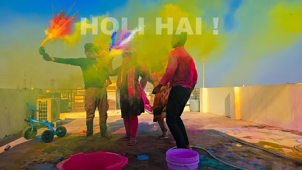 Holi Vlog 2026 😍 Aankh m Rang chala gya 🫟
