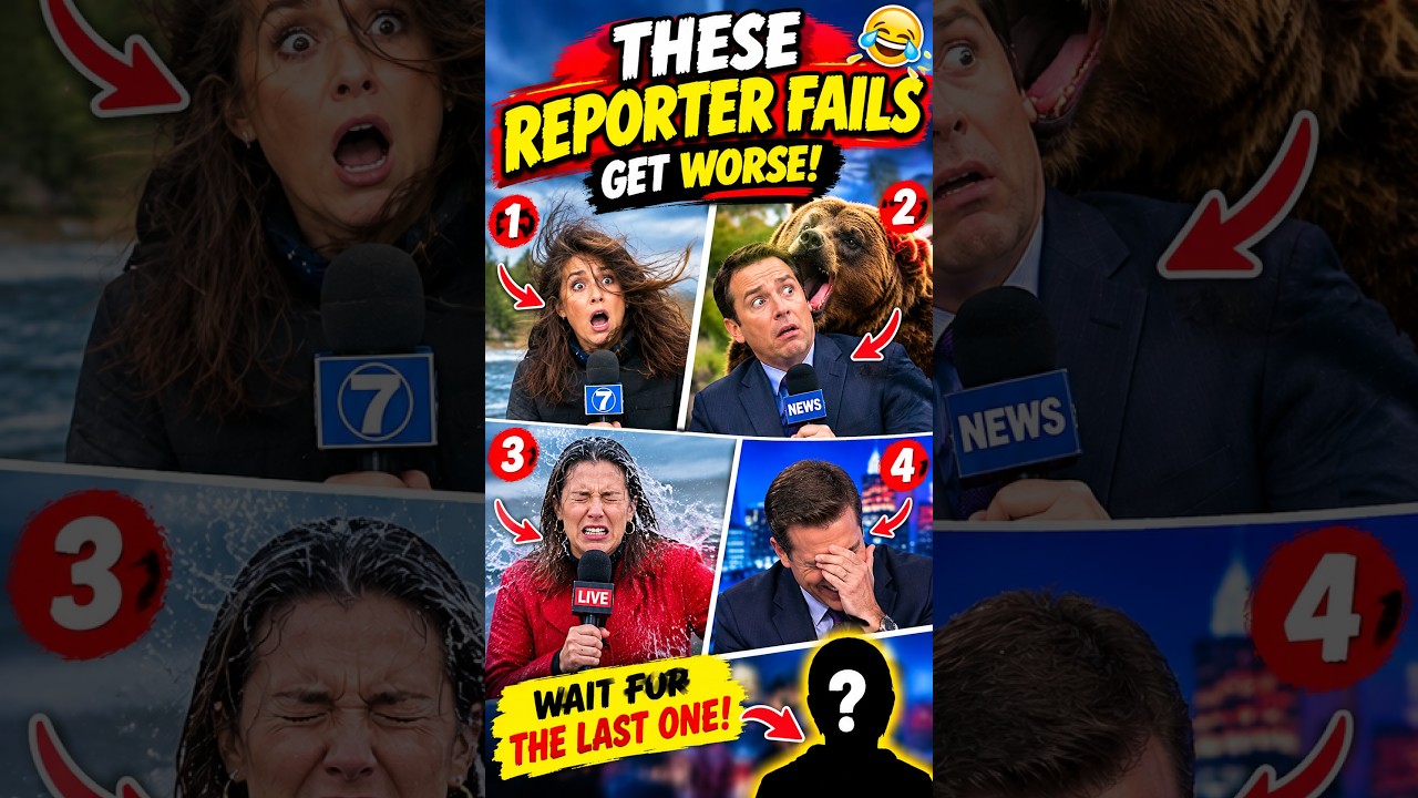 These Reporter Fails Get Worse 😂 | Funniest News Bloopers #Shorts