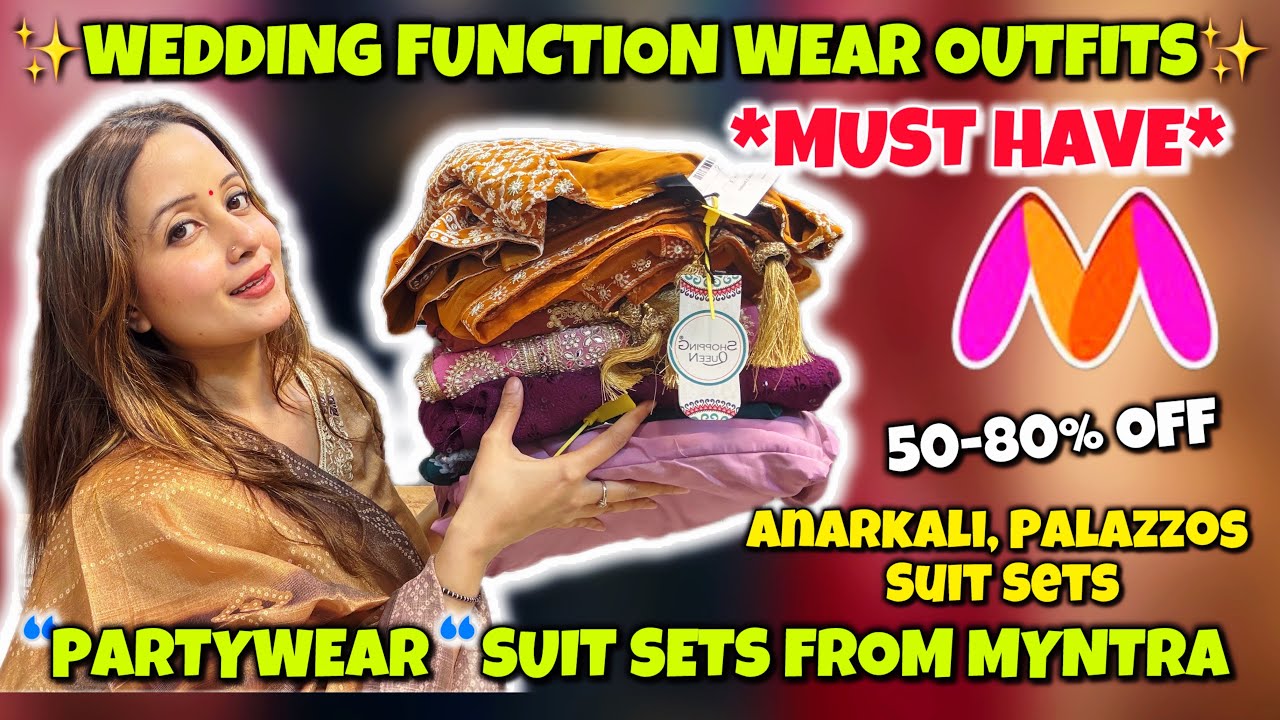 Myntra “WEDDING FUNCTION” Outfits Haul😍 Mehendi, Sangeet, Reception✨Neha Singh #myntrafinds #myntra 