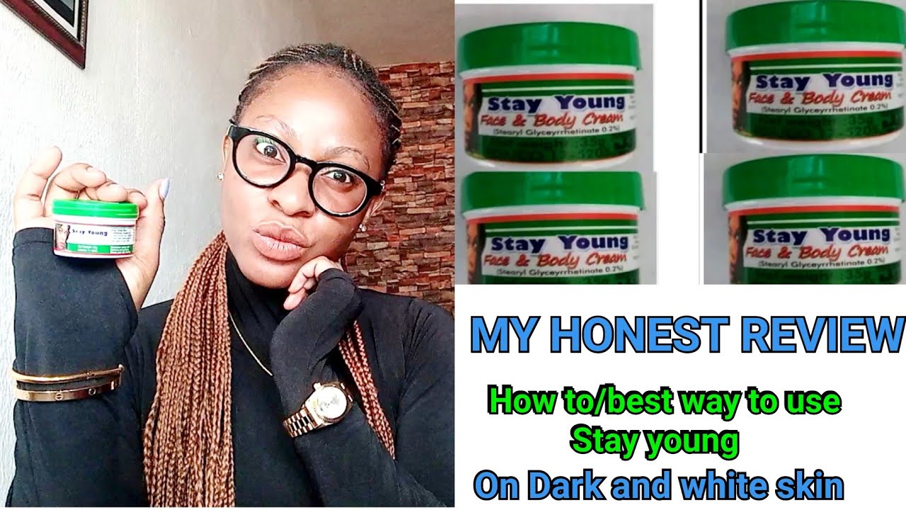 HOW TO USE STAY YOUNG CREAM ON A DARK AND WHITE SKIN FOR BEST RESULT. #halfastlotion #review #howto